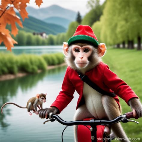 the monkey is on the right Prompts | Stable Diffusion Online