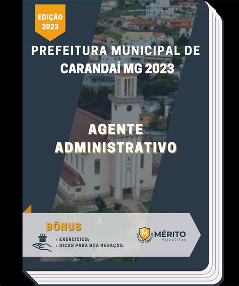 Apostila Agente Administrativo Prefeitura De Caranda Mg M Rito