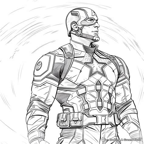 Captain America Coloring Pages Free And Printable