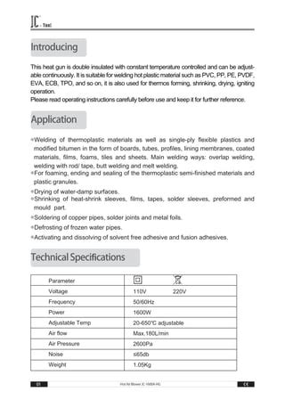 Hot Air Welding Gun Pdf