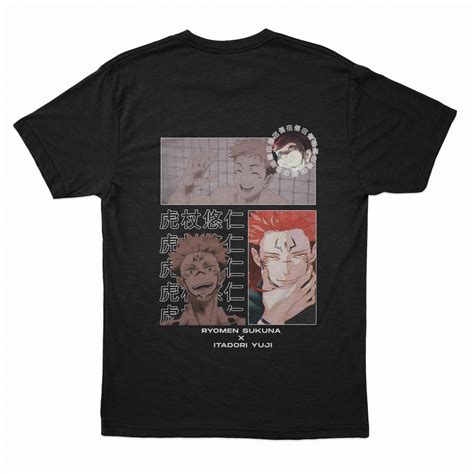 Jual Kaos Anime Jujutsu Kaisen Ryomen Sukuna X Itadori Yuji Shopee