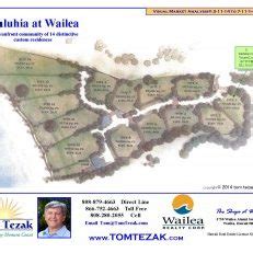 Map Of Maluhia At Wailea