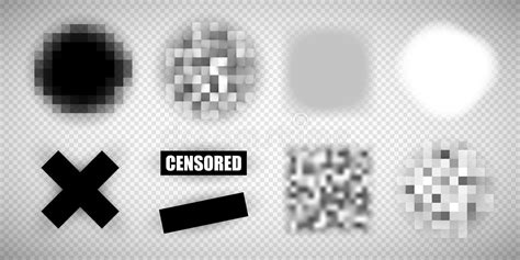 Censorship Gray Mosaic Censored Data Pixels Blur Area Private