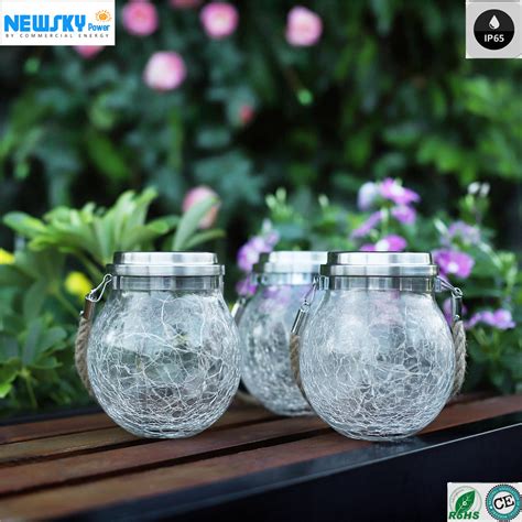 Portable Balcony Tree Decoration Hanging Solar Practical Glass Jar Light China Solar String