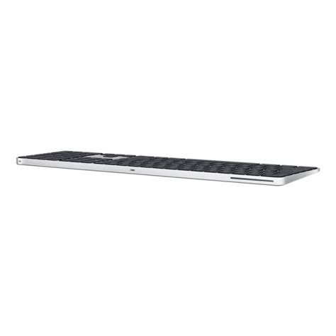 Apple Magic Keyboard Mit Touch Id Und Ziffernblock Silberschwarz