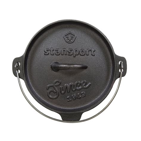 Stansport 2 Qt Pre Seasoned Cast Iron Dutch Oven With Legs Ebay