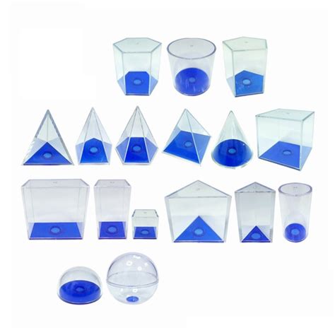 Geometric Shapes 3D Volume Set - 17pc 5cm Blue | Shop Today. Get it ...