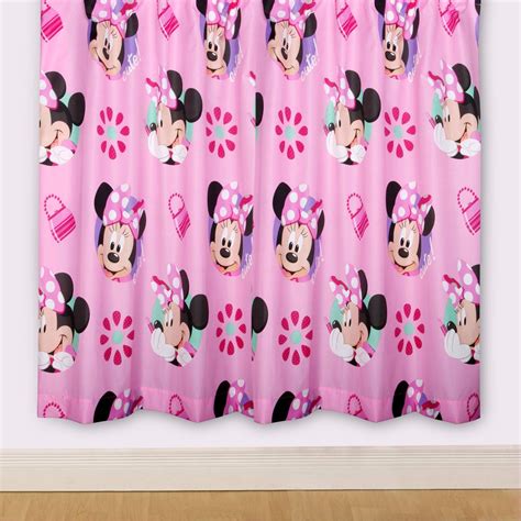 MINNIE MOUSE 'PRETTY' DUVET COVER + 72" CURTAINS NEW OFFICIAL | eBay