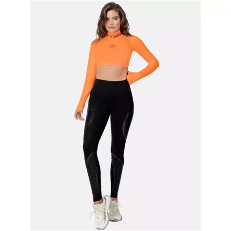 Leggins Deportivo Mujer Tela Supplex Con Estampado Talla Única Negro Babalu