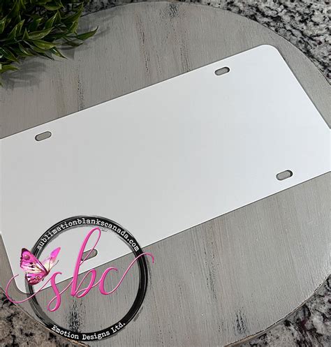 Aluminum License Plate For Sublimation 1mm Sublimation Blanks Canada Emotion Designs Ltd