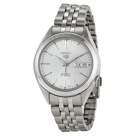 Seiko 5 Automatic Silver Dial Men S Watch SNKL15 4954628137630