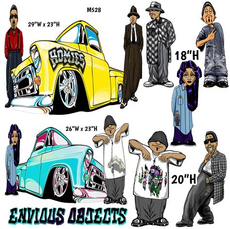 Lil Homies Low Rider Chola Cholo Yardcards Lawn Signs Etsy