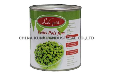 Canned Green Peas By Tianjin Kunyu International CO Ltd