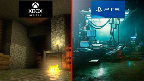 Gears Xbox Series X Vs Xbox One X Gifs Minecraft Ray Tracing