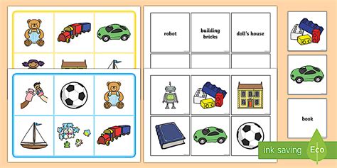 Toys Matching Cards And Boards L Enseignant A Fait