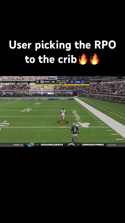 User Pick The Rpo To The Crib🔥 Madden Madden24 Madden23 Giants