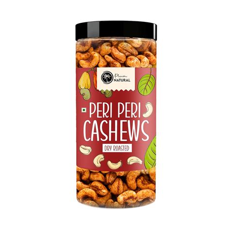 Plum NATURAL Peri Peri Spicy Kaju Roasted Salted Cashews Nuts Peri