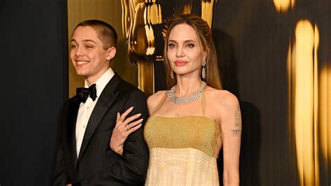 Angelina Jolie S Son Knox Looks Handsome Makes Rare Appearance At Governors Awards As Her 1