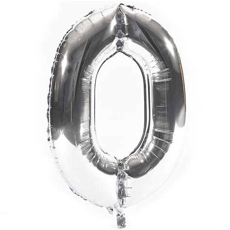 Buy Age 30 Giant Foil Helium Numeral Balloons Silver Deflated For