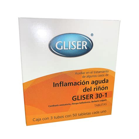 GLISER 30 1 Inflamación Aguda del Riñón Farmacia Homeopática