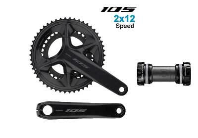 Shimano 105 Hollowtech II FC R7100 2x12 Speed 50x34T 170mm W BB Road