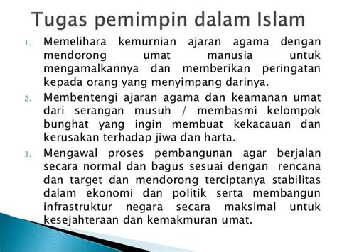 Pemimpin Dalam Perspektif Islam