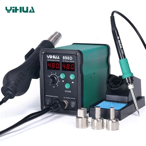 Yihua D D Hot Air Rework Station With Soldering Iron Hot Air Soldering Desoldering Rework