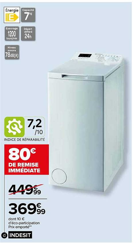 Promo Indesit Chez Carrefour Icatalogue Fr