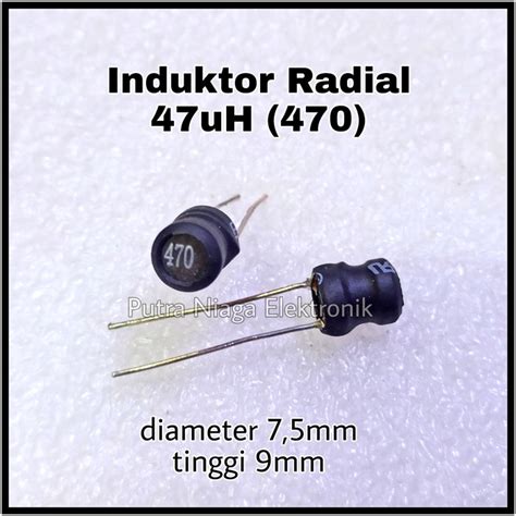 Jual Induktor Radial Uh Kode Lilitan Inductor Mh Kota