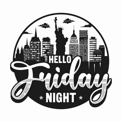 Premium Vector Hello Friday Night