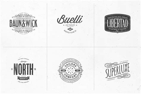 Retro Logo Templates V.04 on Behance