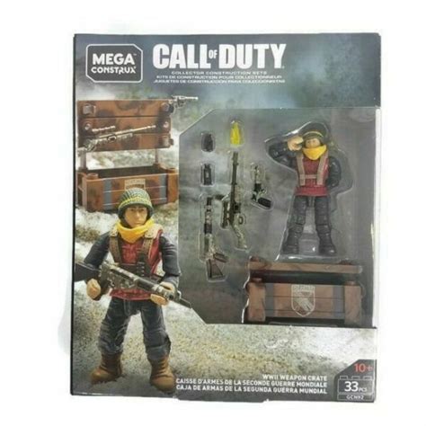 MEGA Construx Call Of Duty WWII Ww2 Weapon Crate GCN92 33 Pcs 2018 For