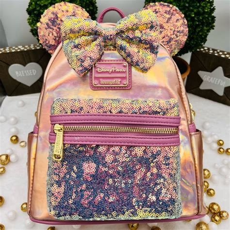 Loungefly Bags Loungefly Minnie Mouse Earidescent Mini Backpack