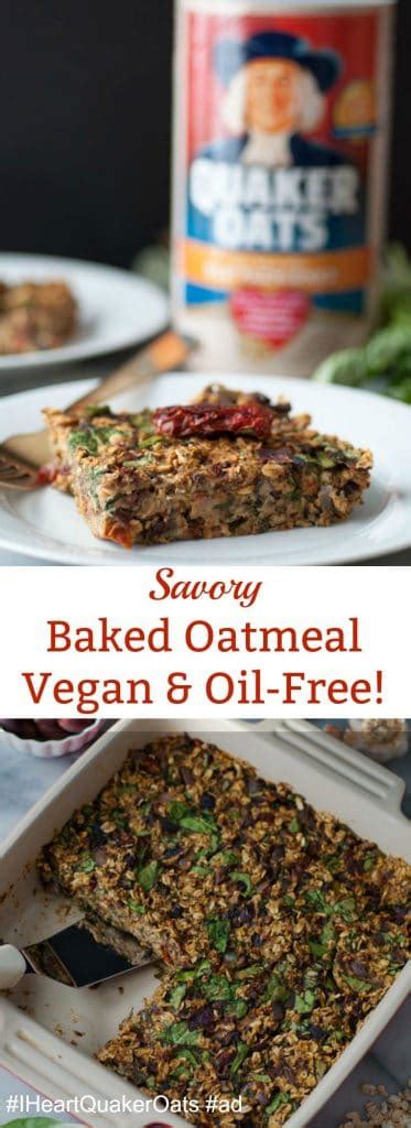 Savory Vegan Baked Oatmeal Veganosity