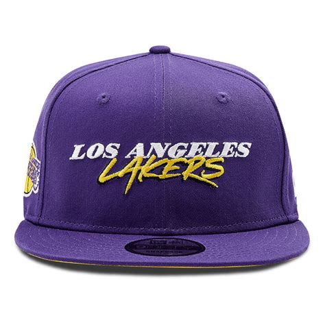 Gorra Con Visera New Era La Lakers Script Logo Fifty Purple