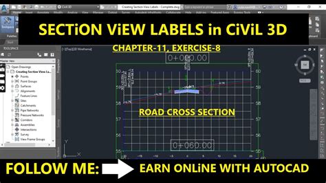 How To Create Section View Labels In Autocad Civil 3d Labeling Cross