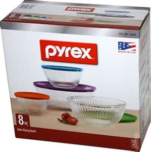 Amazon Pyrex Piece Ribbed Bowl Set Including Assorted