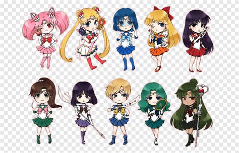 Sailor Moon Chibiusa Tuxedo Mask Sailor Jupiter Sailor Saturn Sailor