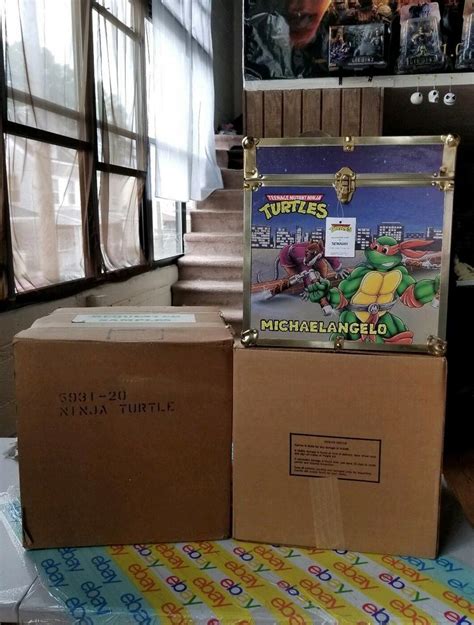 Vintage Tmnt Mib 1989 Toy Trunk Chest Tagged Salesman Sample In Shipper