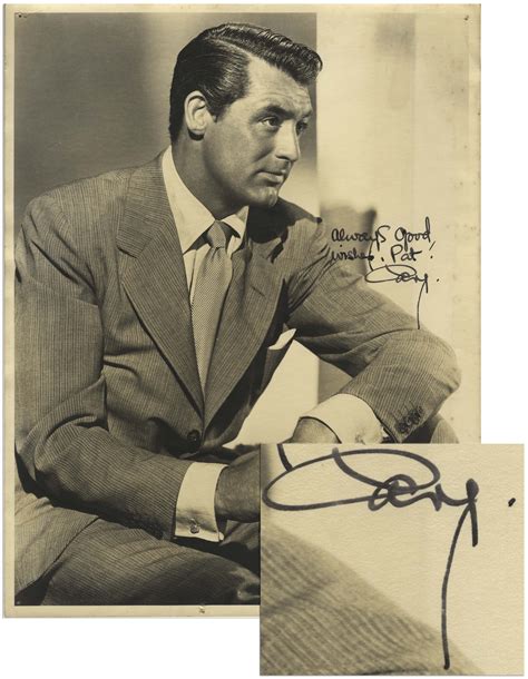 Lot Detail Cary Grant X Signed Photo With Bold Signature