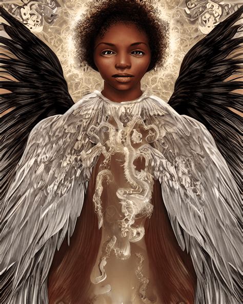 Pictures Of Black Guardian Angels With Wings