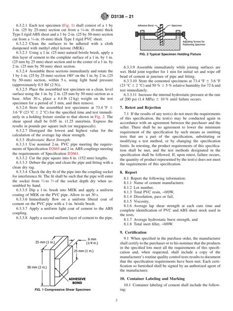 Astm D Standard Specification For Solvent Cements For