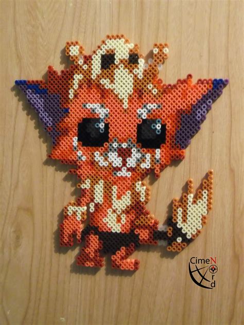 Gnar League Of Legends Perler Beads By Cimenord On DeviantArt