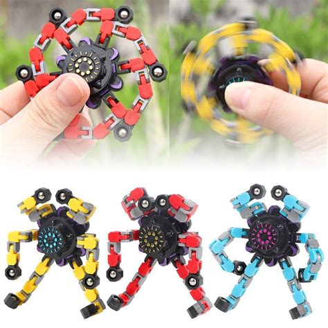 Jual Spin Robot Mainan Edukasi Fidget Spinner Robot Finger Fingertip