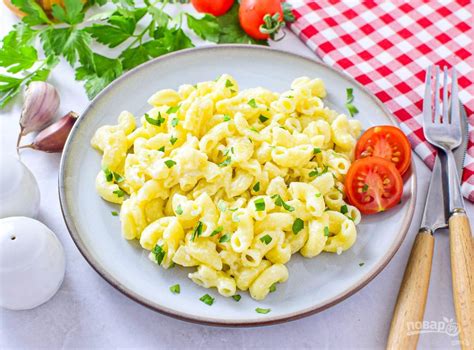 Макароны в сливочном соусе с чесноком - пошаговый рецепт с фото на Повар.ру