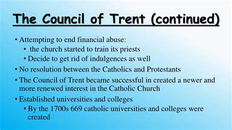 PPT - Council of Trent PowerPoint Presentation - ID:3135334