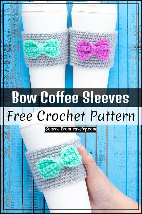 Free Crochet Coffee Cozy Patterns Diys Craftsy Crochet Coffee