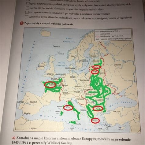 Zapoznaj Si Z Map I Wykonaj Polecenia A Zamaluj Na Mapie Kolorem