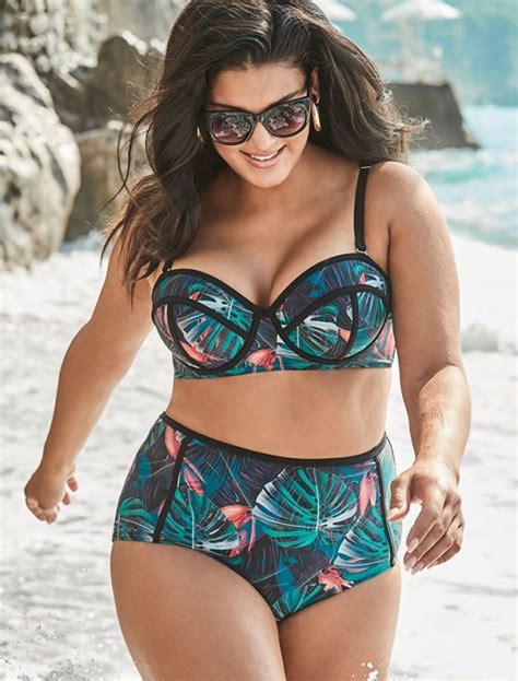 Plus Size Madame Cabo Underwire High Waist Bikini