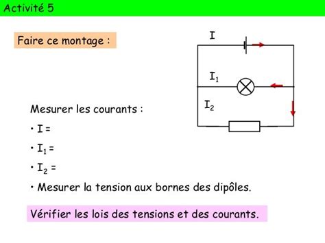 Chapitre 9 Lois Des Tensions Et Des Intensités Dans Les Circuits